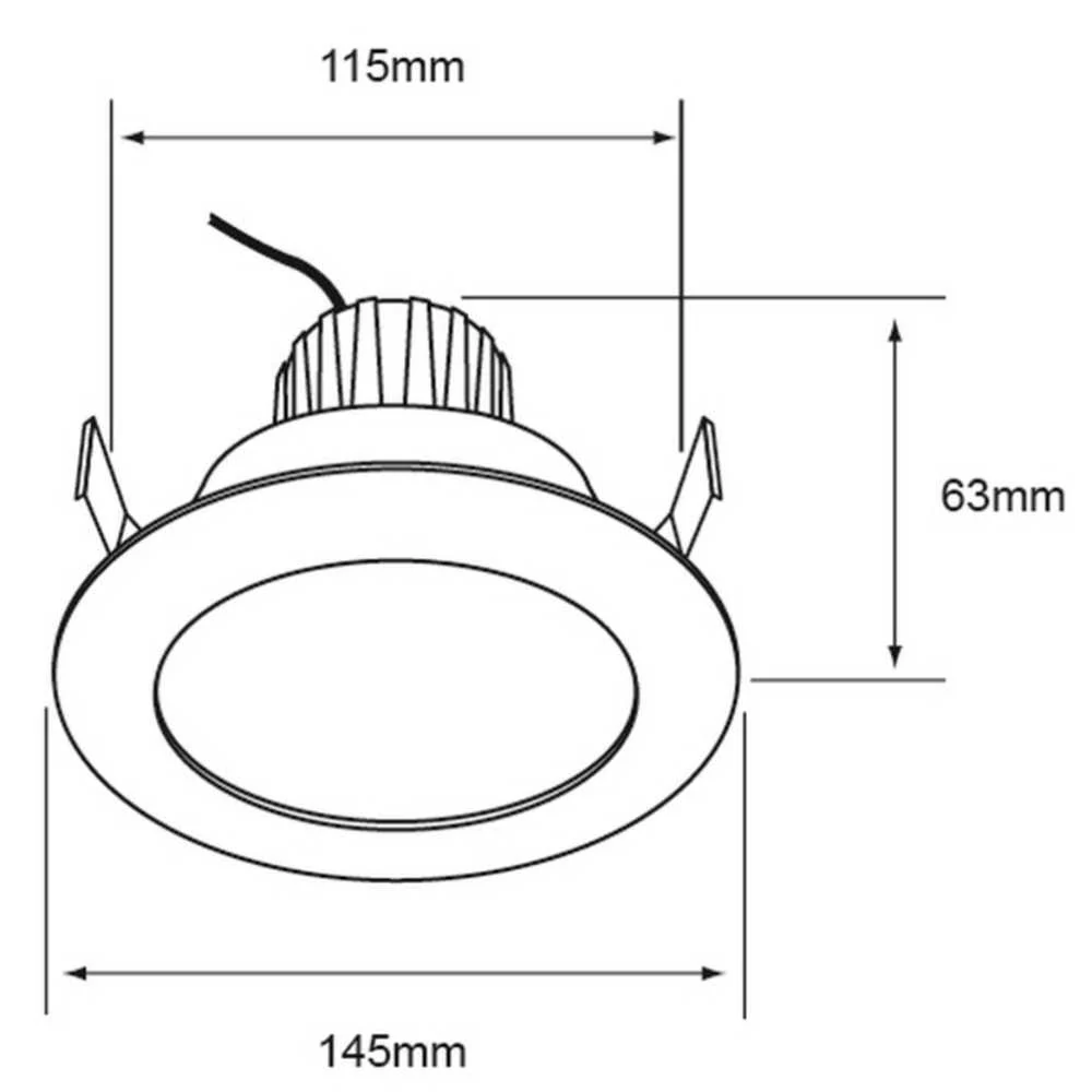 LAMPARA EMPOTRABLE DOWNLIGHT LED 11 W LUZ BLANCA NEUTRA 2 EN 1 NO ATENUABLE TECNOLITE