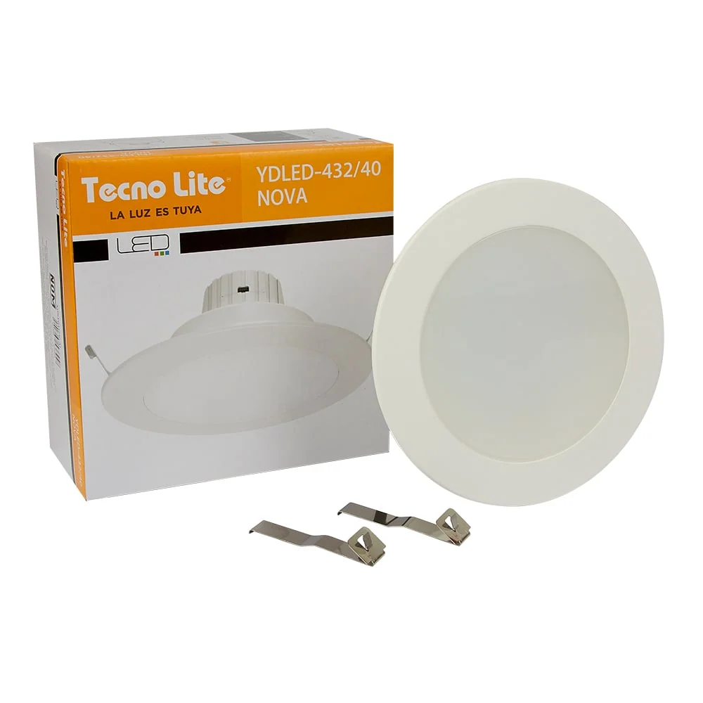 LAMPARA EMPOTRABLE DOWNLIGHT LED 11 W LUZ BLANCA NEUTRA 2 EN 1 NO ATENUABLE TECNOLITE