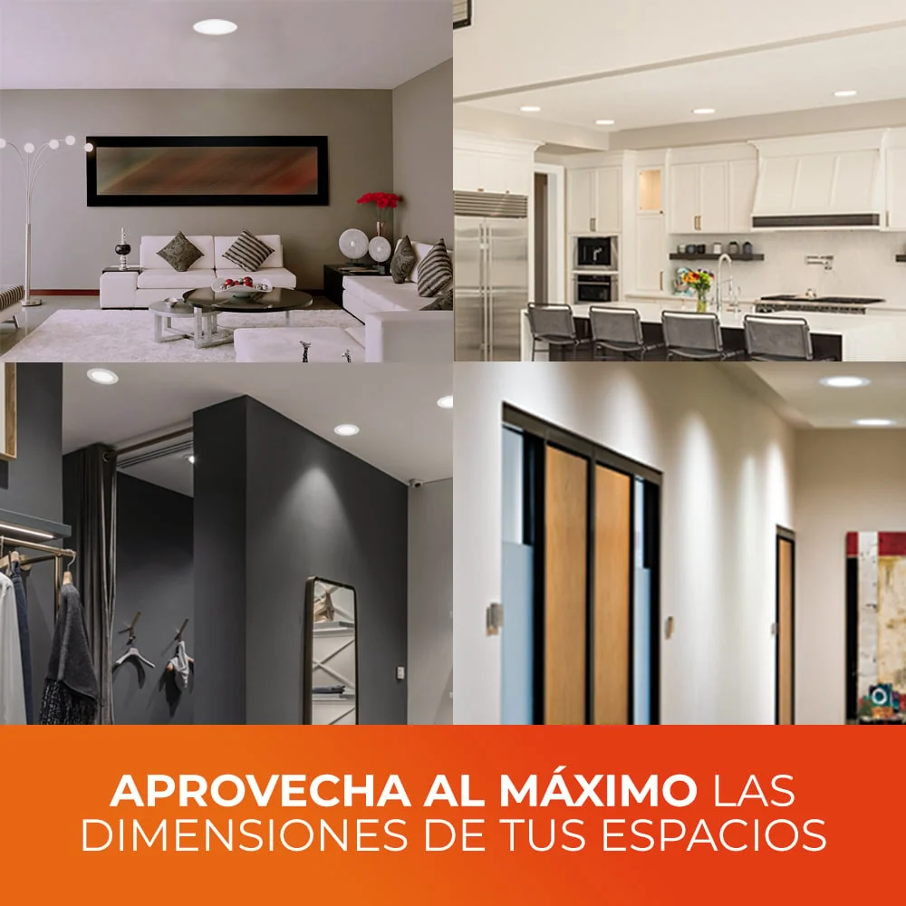 LAMPARA EMPOTRABLE DOWNLIGHT LED 11 W LUZ BLANCA NEUTRA 2 EN 1 NO ATENUABLE TECNOLITE