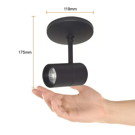 LAMPARA SPOT LED DE SOBREPONER DIRIGIBLE 12 W LUZ BLANCA AJUSTABLE IRC 90 NO ATENUABLE 12YSNLED022MVCCN TECNOLITE