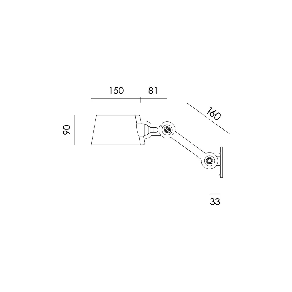 Tonone Bolt Wall Sidefit Small wandlamp