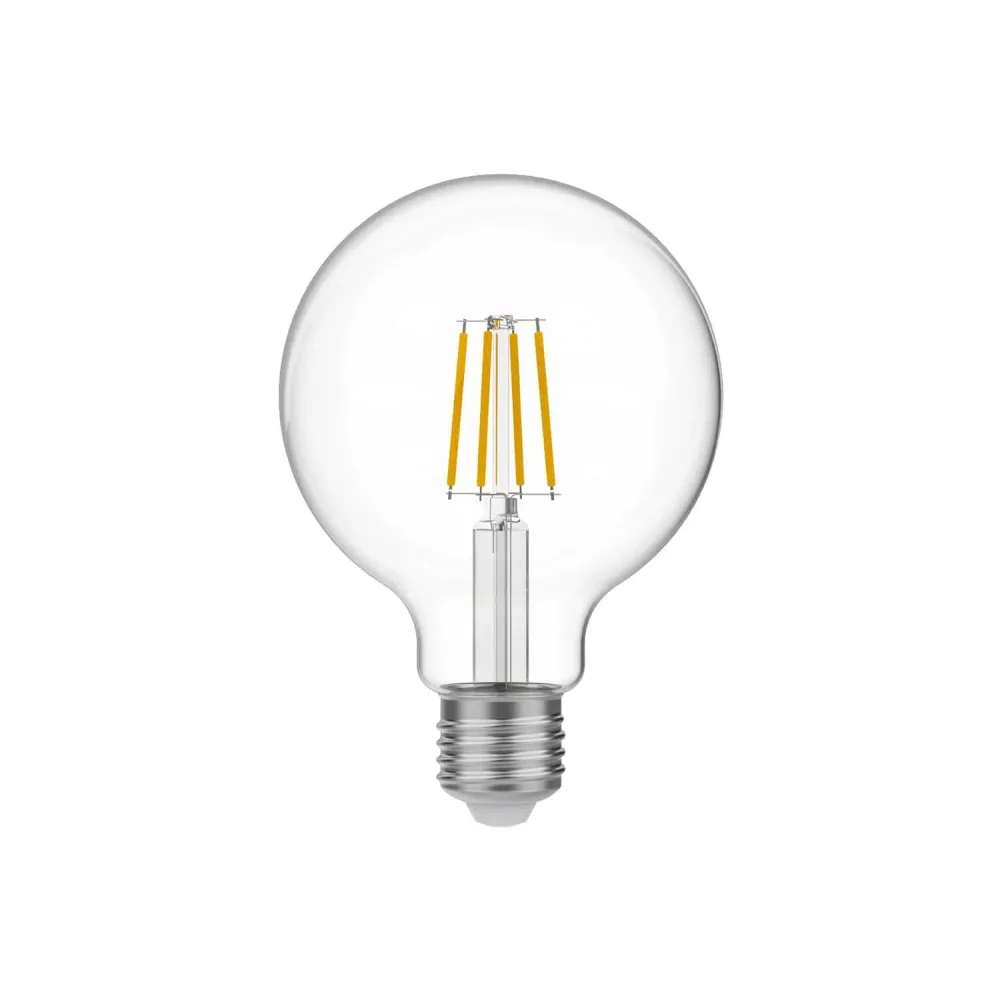 Transparante LED lichtbron Globe G95 4W 470Lm E27 2700K - E04