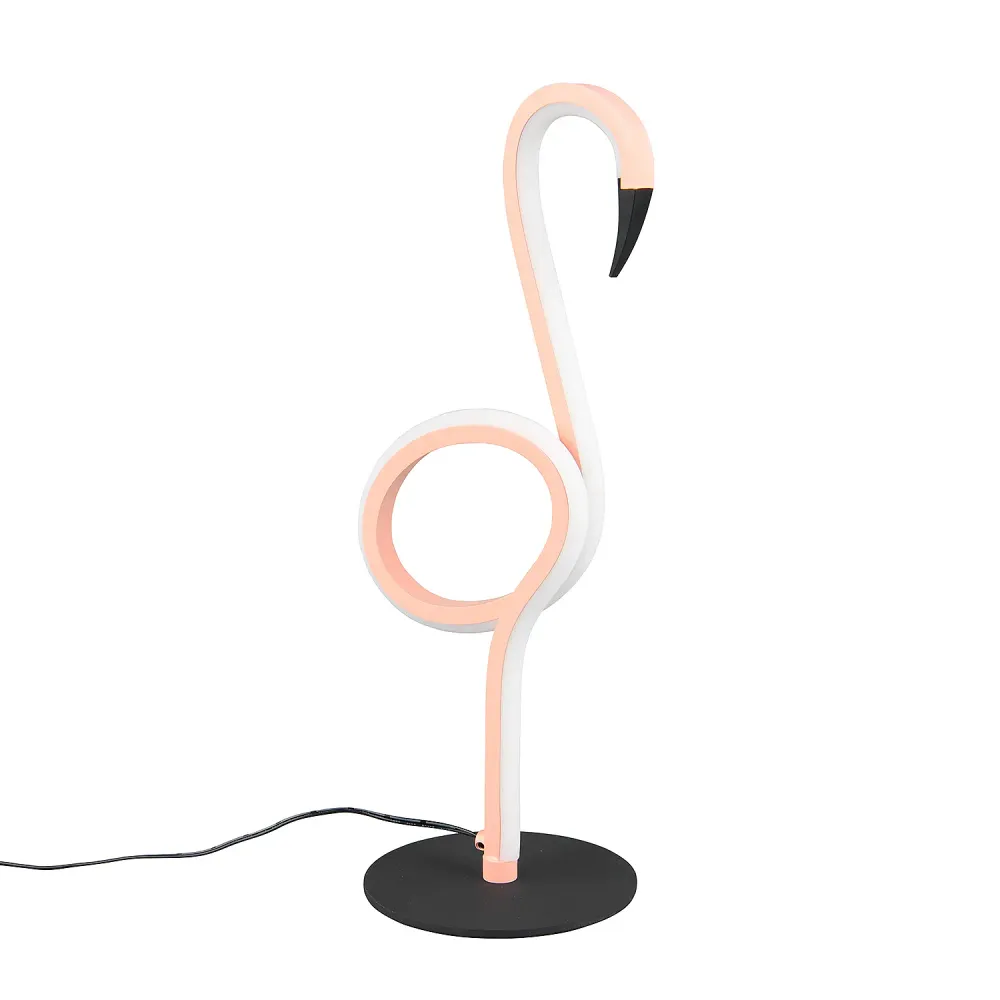 Trio Leuchten tafellamp Flamingo - 1 lichts - 12 x 35 cm - roze