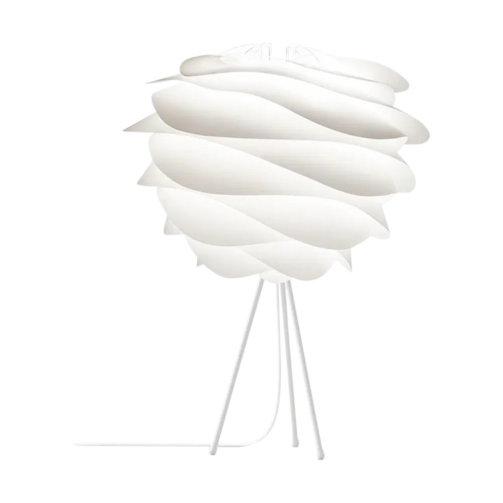 Umage Carmina Medium tafellamp white - met tafel tripod wit - Ø 48 cm