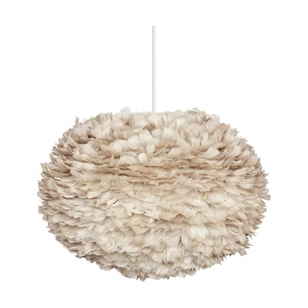 Umage Eos Large hanglamp light brown - met koordset wit - Ø 65 cm