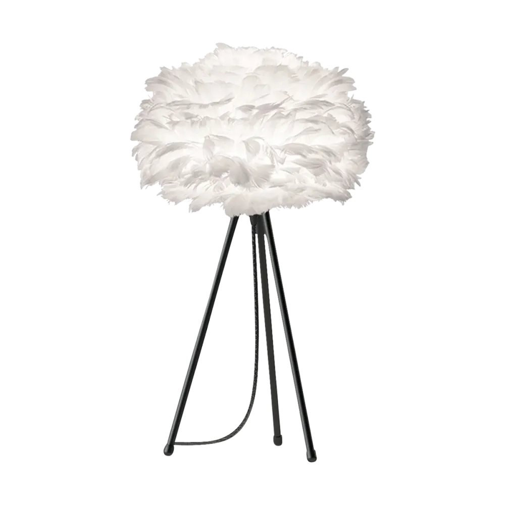 Umage Eos Mini tafellamp white - met tripod zwart - Ø 35 cm