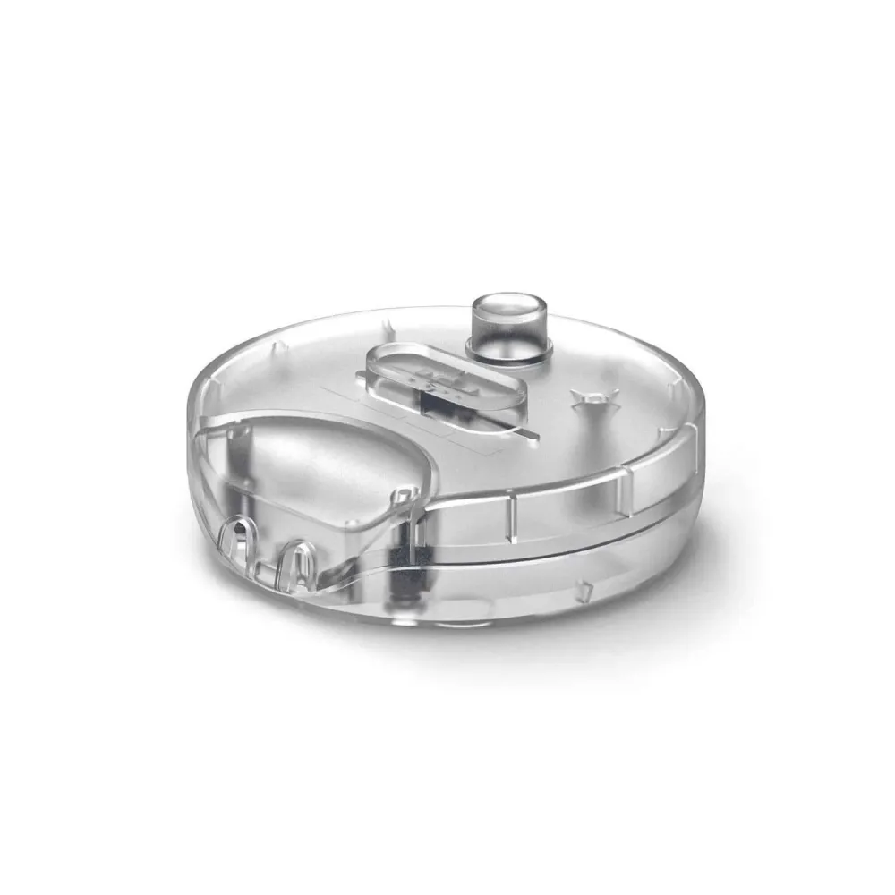 Universele ronde dimmer met knop en aardaansluiting - Transparant