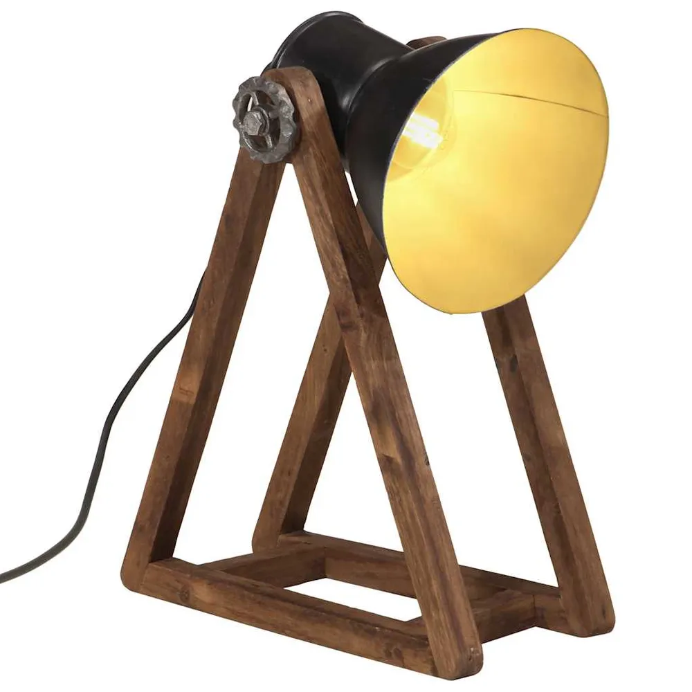 Bureaulamp 25 W E27 30x17x40 cm zwart vidaXL