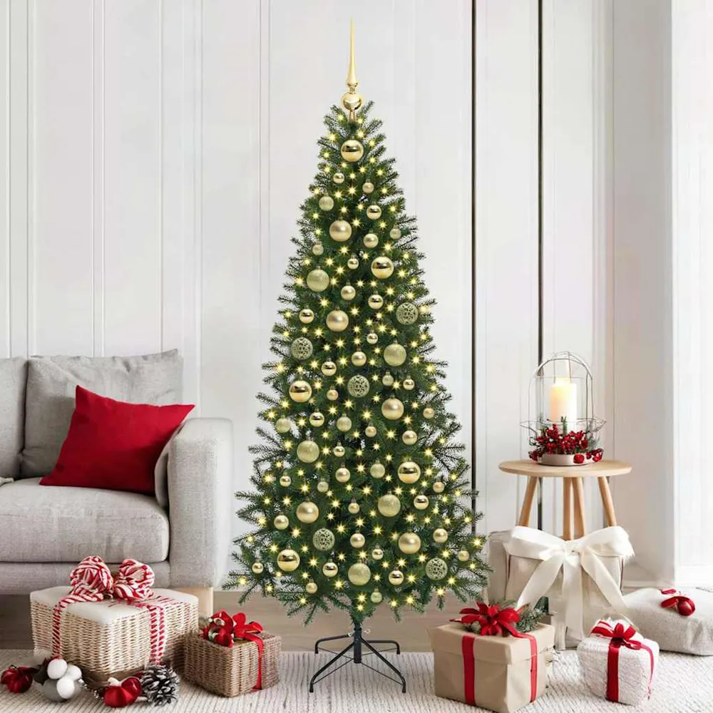 Kerstbal Set met 300 LED 120 pcs Goud Kunststof vidaXL