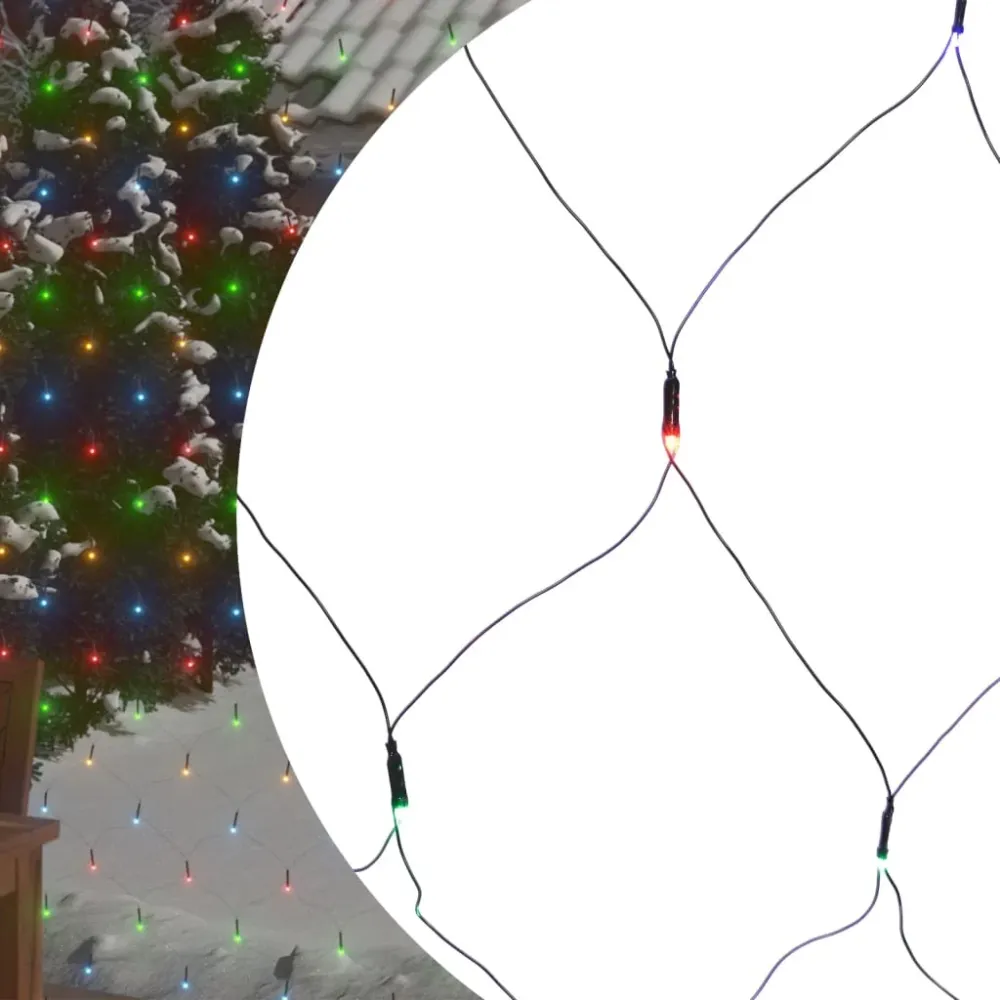 Kerstnetverlichting 544 LED's binnen/buiten 4x4 m meerkleurig vidaXL