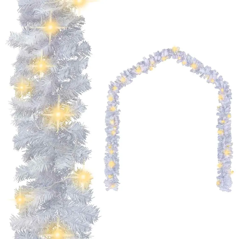 Kerstslinger met LED-lampjes 20 m wit vidaXL
