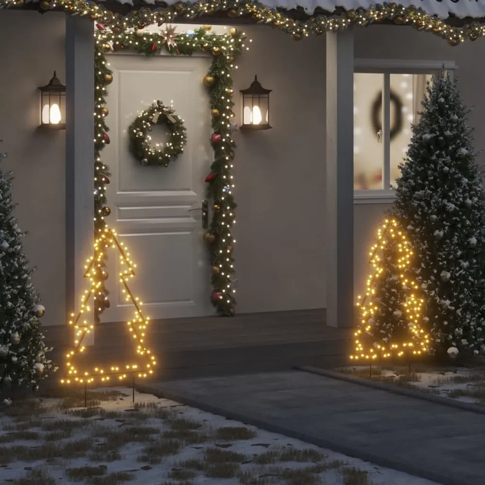 Kerstverlichting kerstboom met grondpinnen 115 LED's 90 cm vidaXL