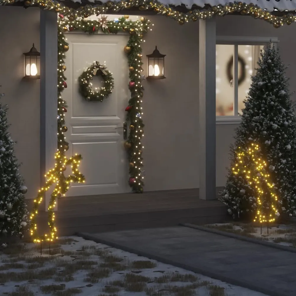 Kerstverlichting meteoor met grondpinnen 115 LED's 89 cm vidaXL