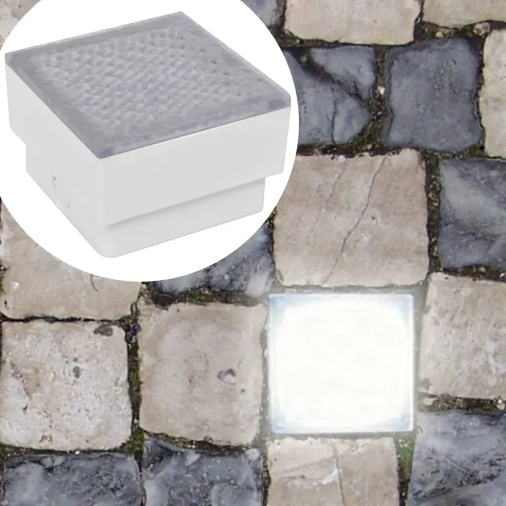 2x LED-lamp verzonken 100x100x68 mm vidaXL
