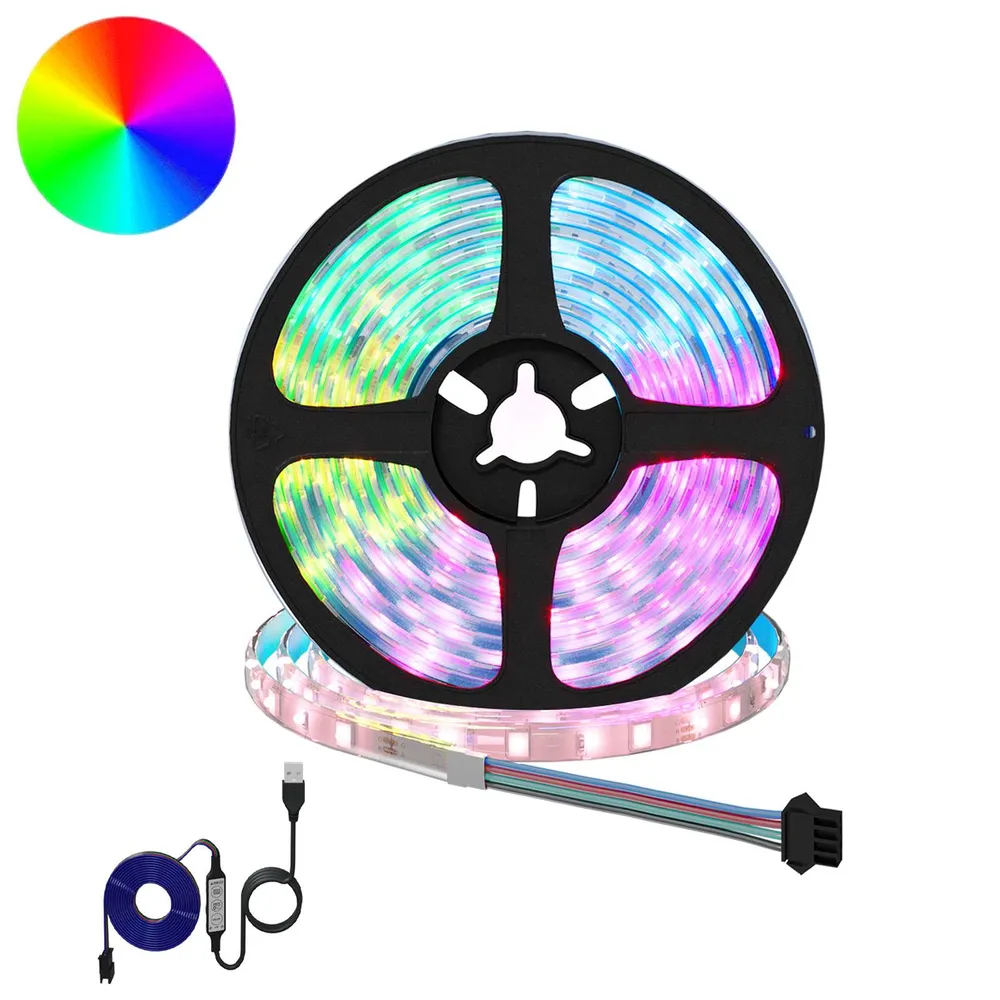 LED-strip 2 pcs Zwart en transparant 4000 mm Koper en kunststof vidaXL