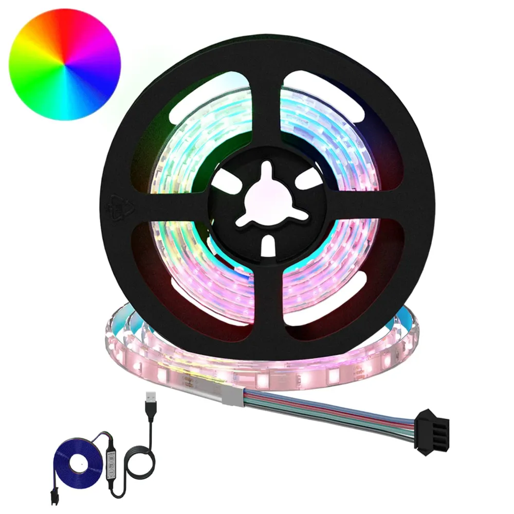 LED-strip 2 pcs Zwart en transparant 750 mm Koper en kunststof vidaXL