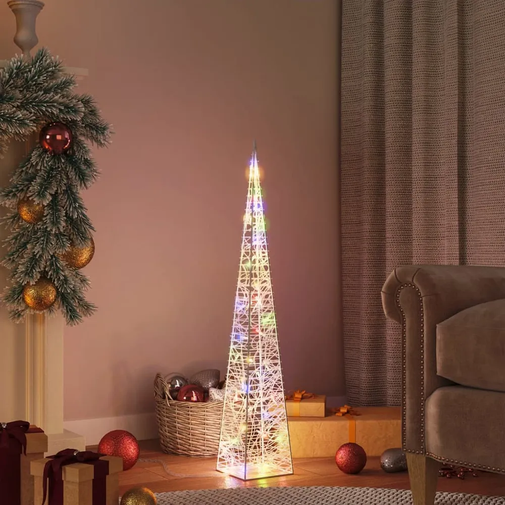 Lichtkegel decoratief LED 90 cm acryl meerkleurig vidaXL