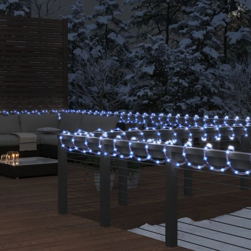 Lichtslinger met 1200 LED's warmwit 50 m PVC vidaXL