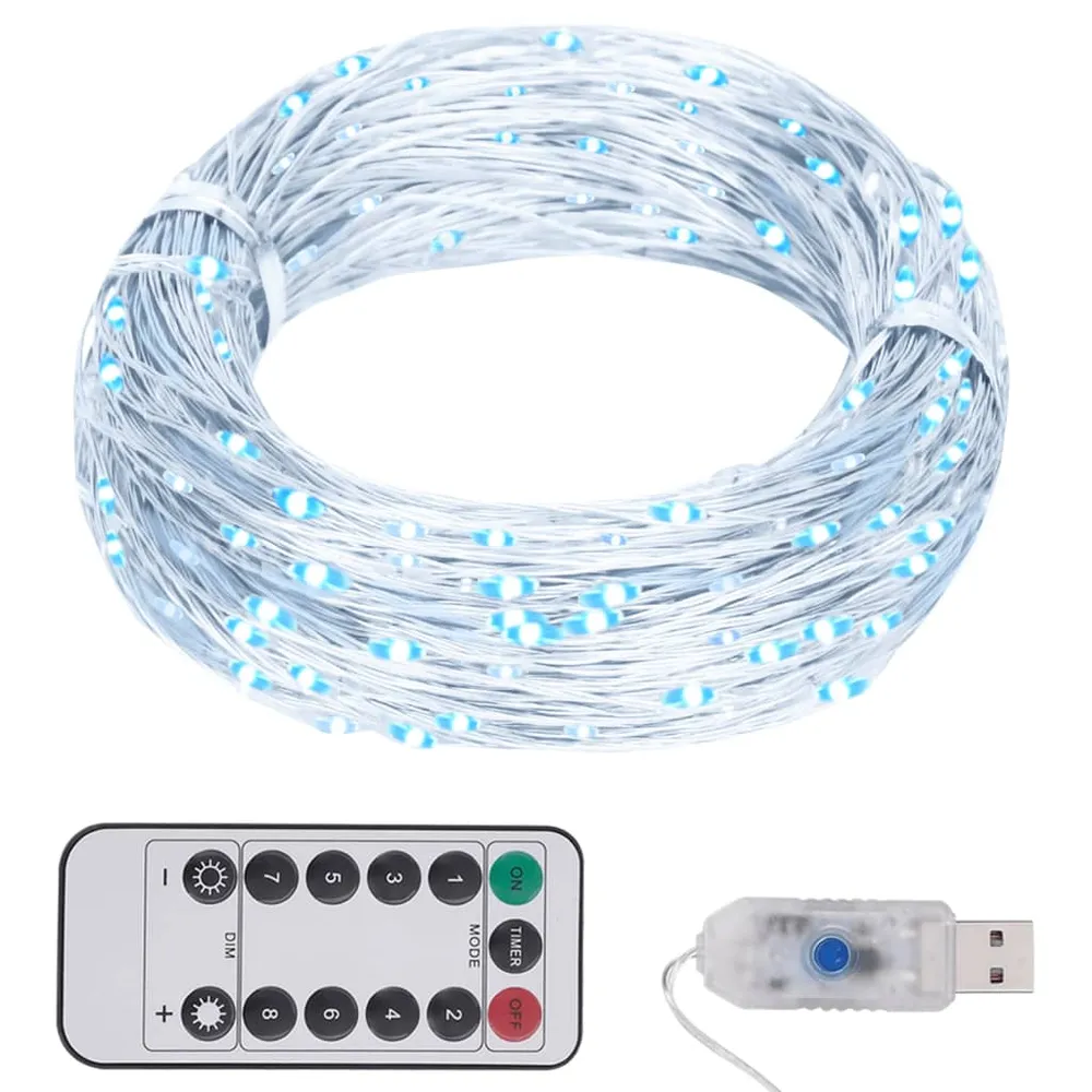 Lichtslinger met 150 LED's 15 m koudwit vidaXL