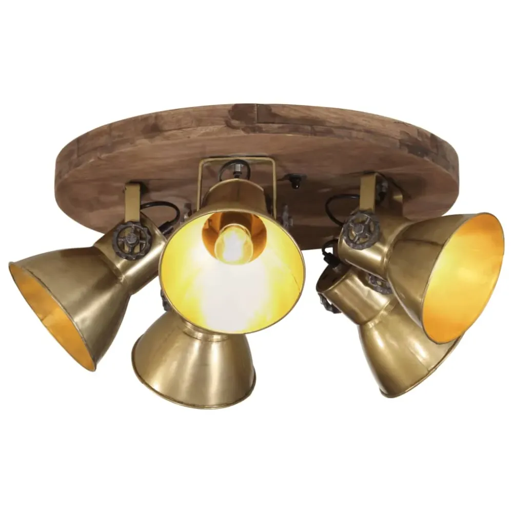 Plafondlamp 25 W E27 50x50x25 cm antiek messingkleurig vidaXL