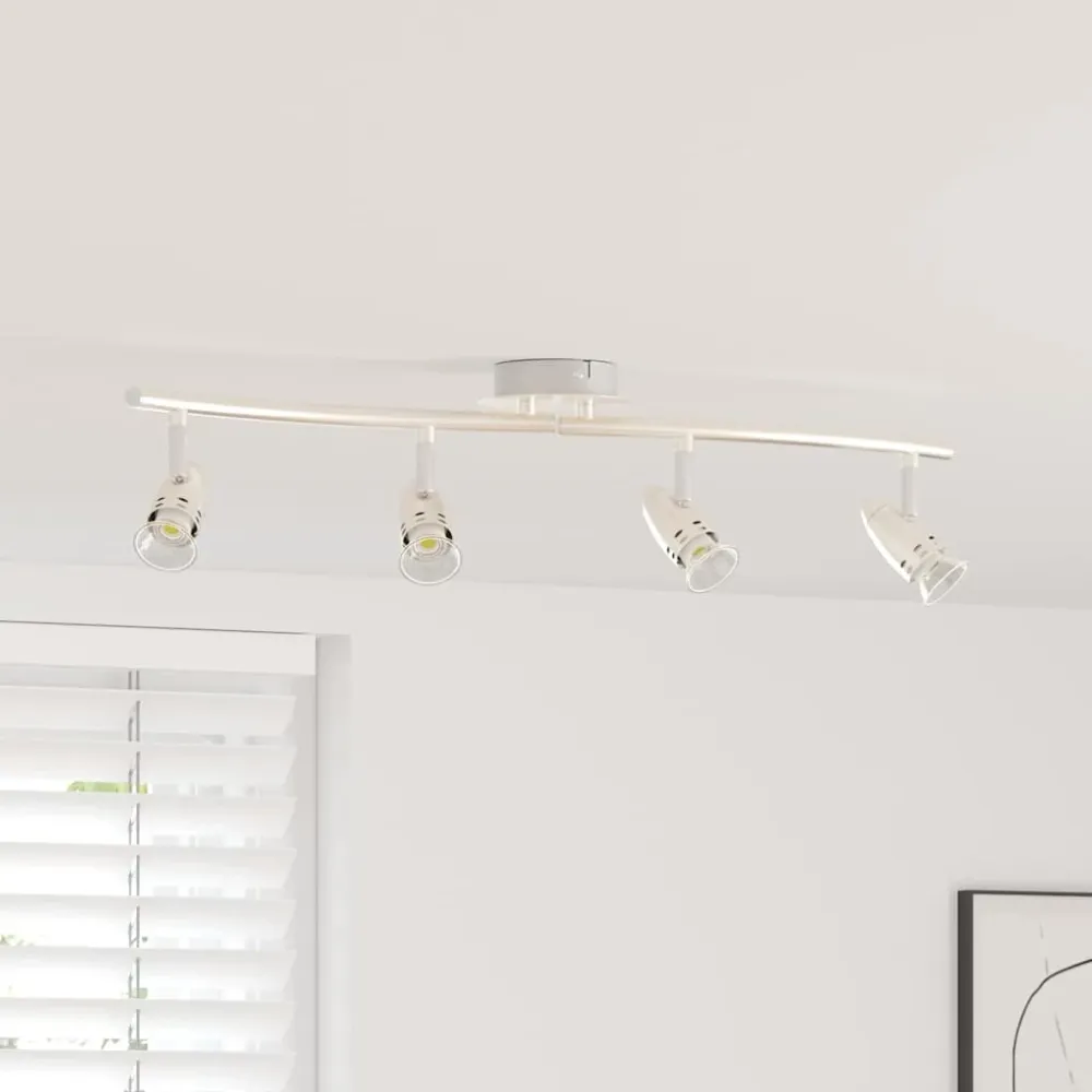 Plafondspot met schijnwerpers Nikkel 61 x 10 x 12,5 cm Metaal vidaXL