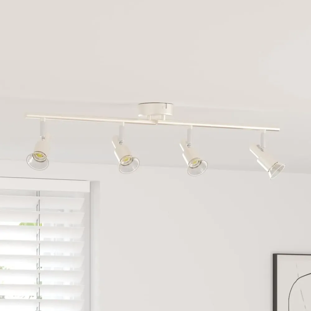 Plafondspot met schijnwerpers Nikkel 70 x 9 x 12,5 cm Staal vidaXL