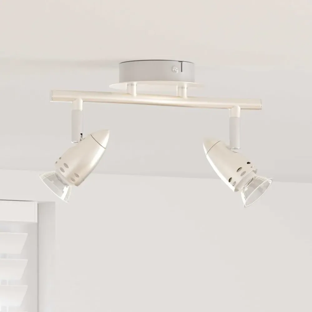 Plafondspot met schijnwerpers Nikkel 27 x 10 x 12 cm Metaal vidaXL