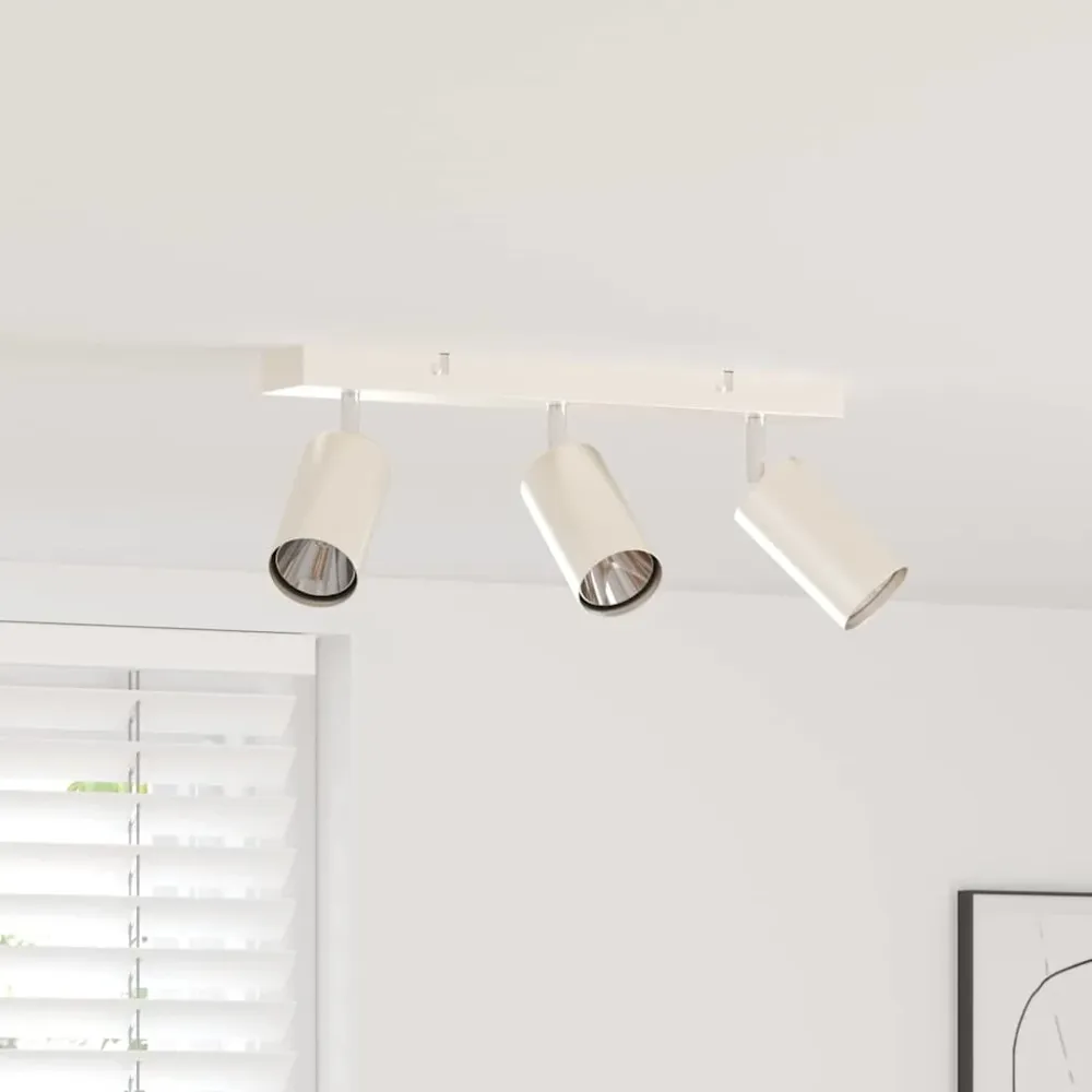 Plafondspot met schijnwerpers Nikkel 38 x 6 x 16 cm Metaal vidaXL