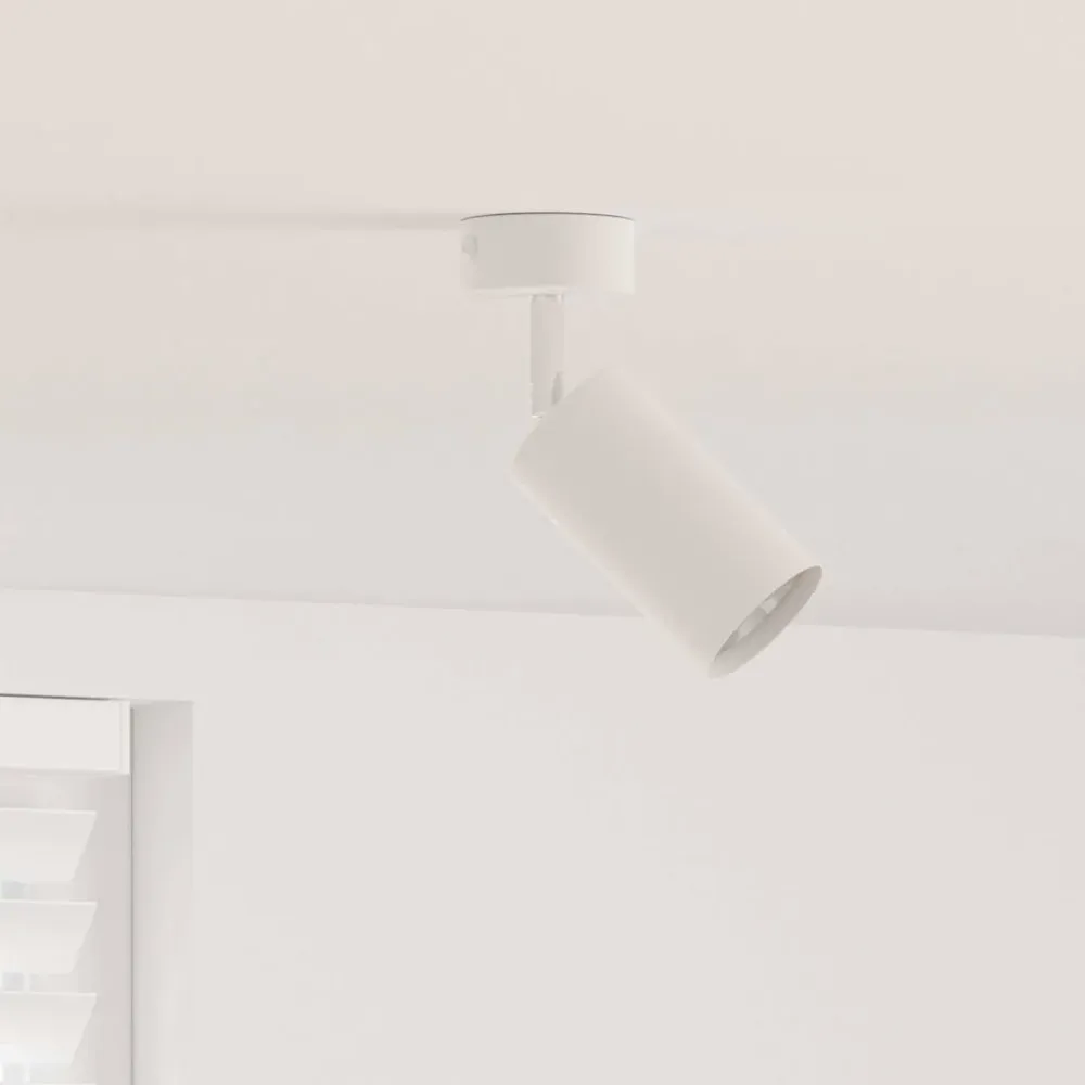 Plafondspot met schijnwerpers Wit 6 x 6 x 16 cm Metaal vidaXL