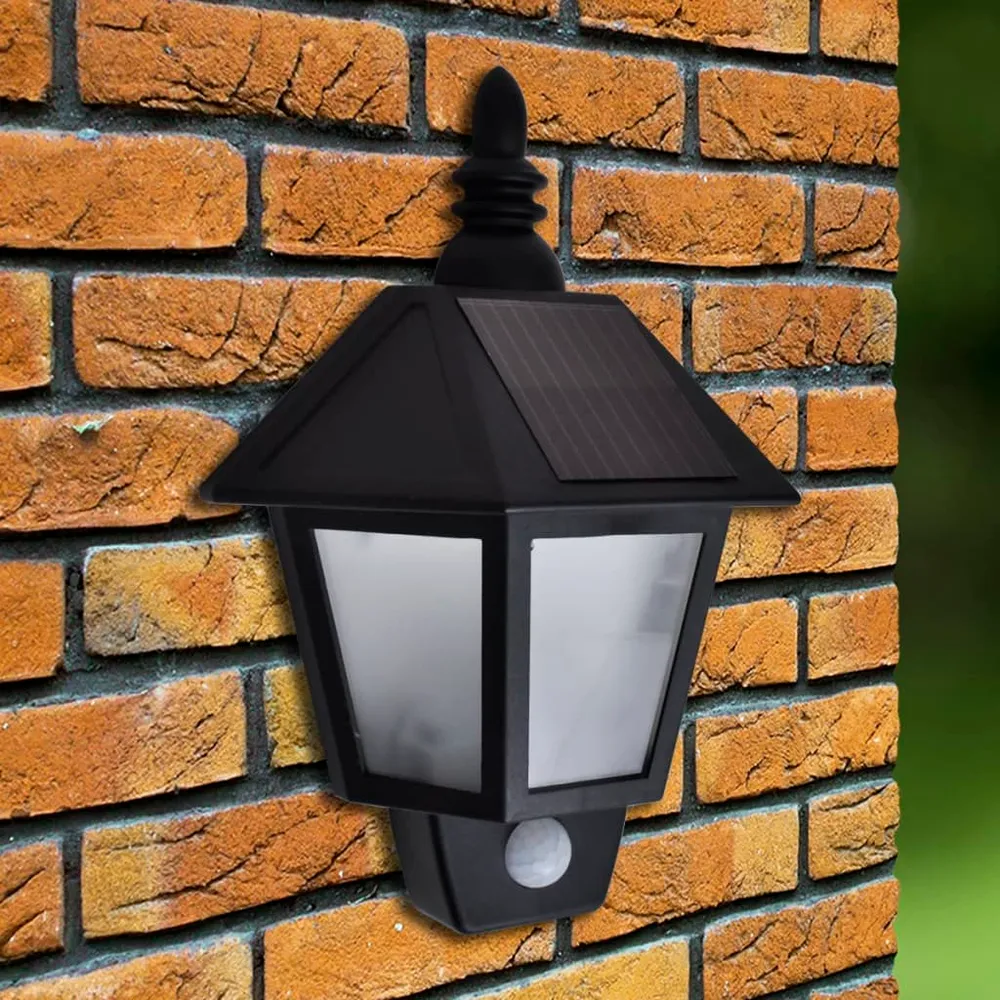 Solar Muurlamp met bewegingssensor vidaXL