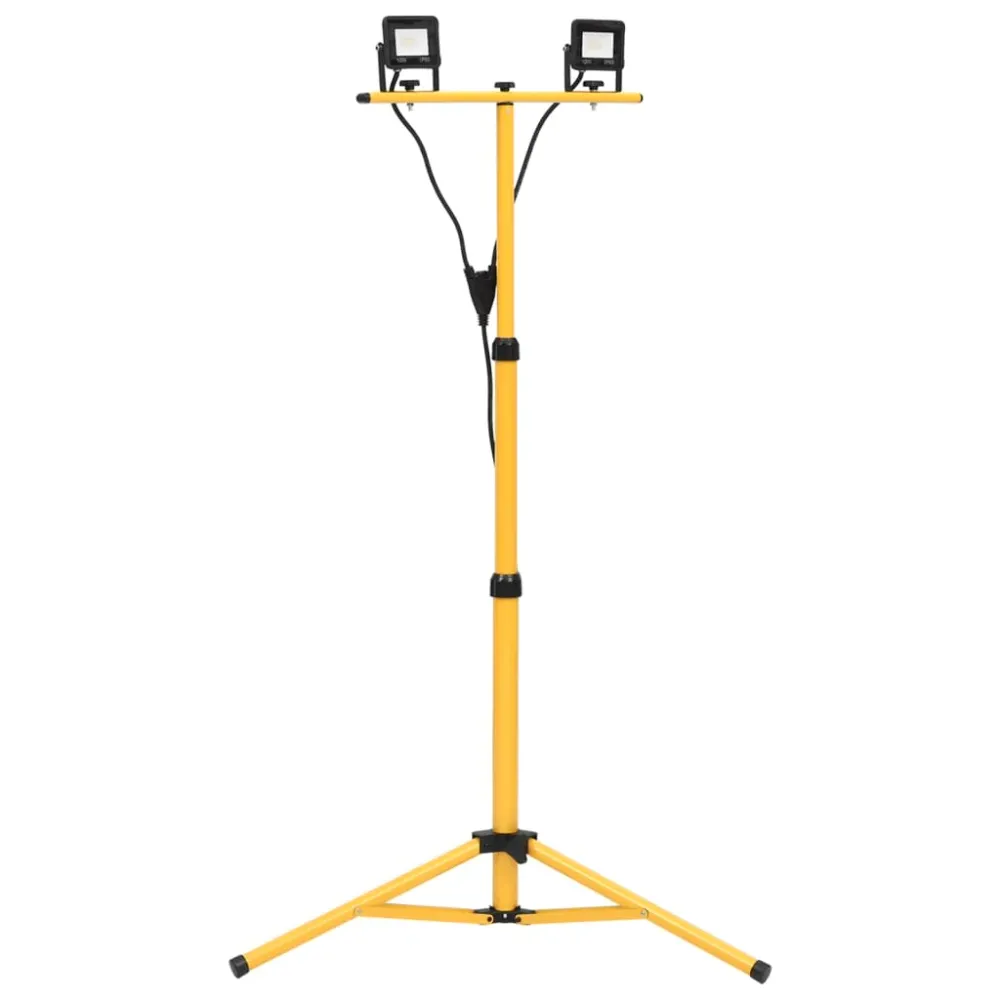 Spotlight met statief LED 2x10 W koudwit vidaXL