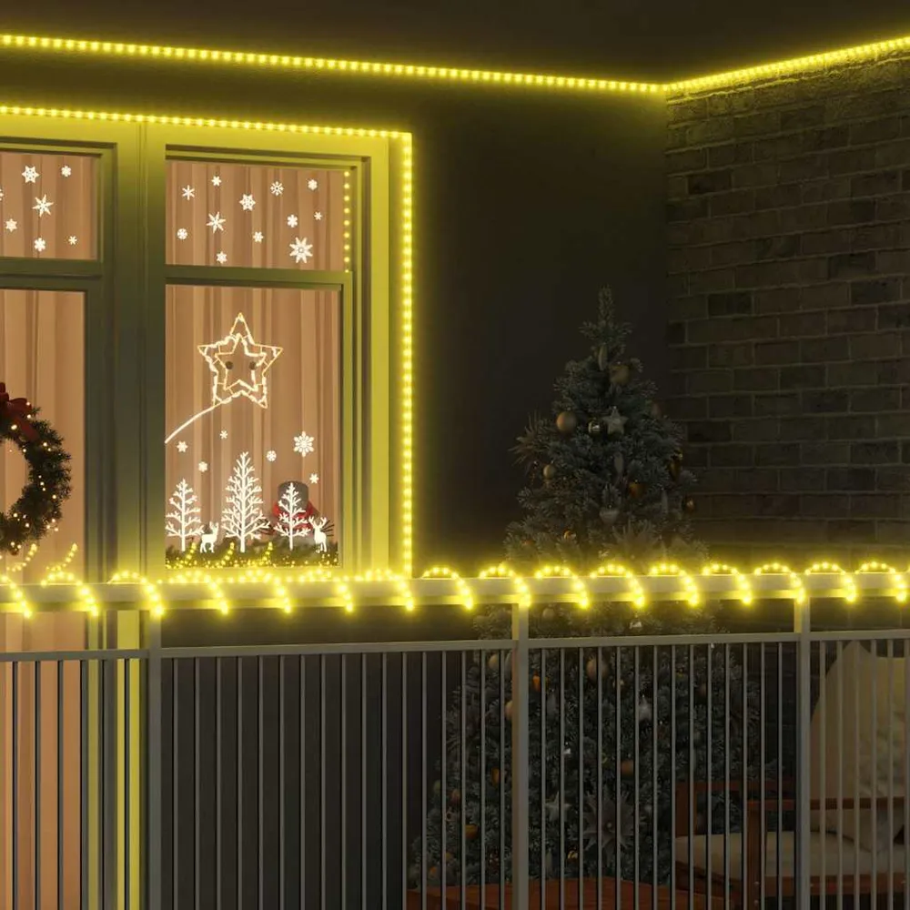 Touwenlicht met 120 LED Warmwit 5 m PVC vidaXL