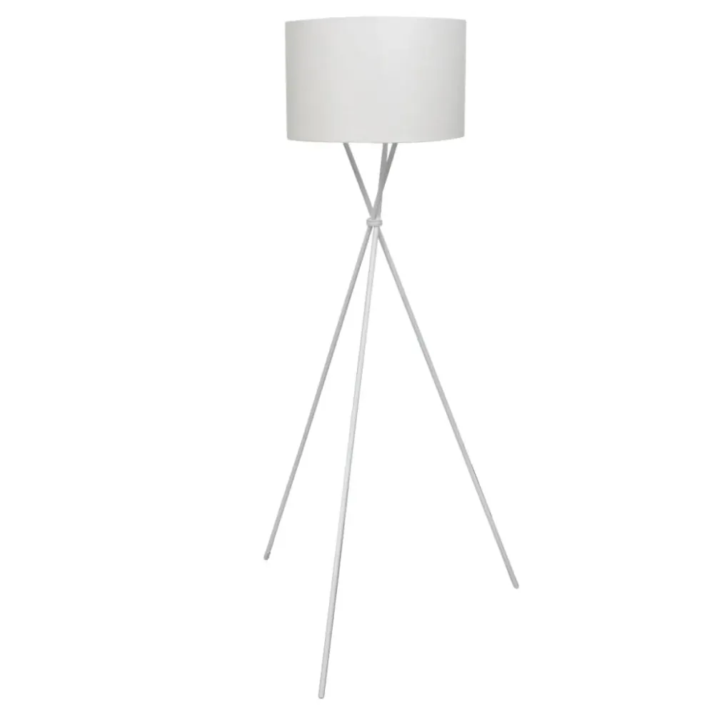Vloerlamp inclusief lampenkap wit vidaXL