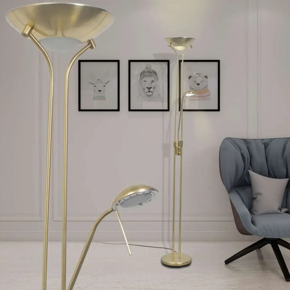 Vloerlamp LED dimbaar 23 W vidaXL