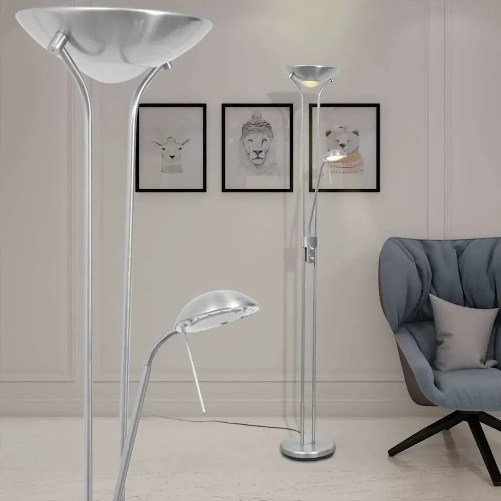 Vloerlamp LED dimbaar 23 W vidaXL