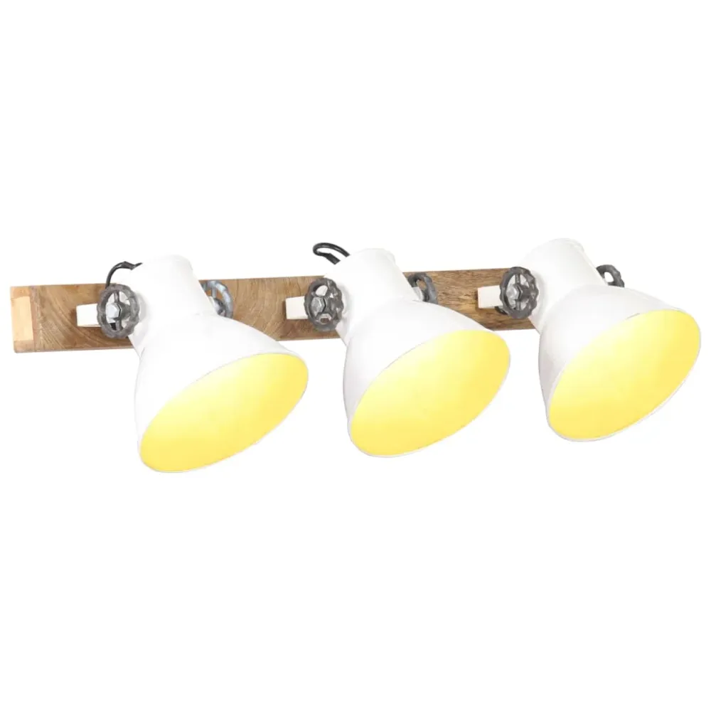 Wandlamp industrieel E27 65x25 cm wit vidaXL