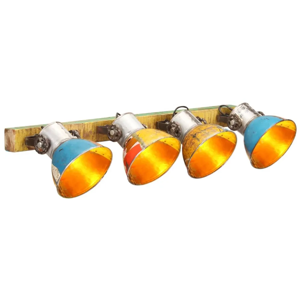 Wandlamp industrieel E27 90x25 cm meerkleurig vidaXL