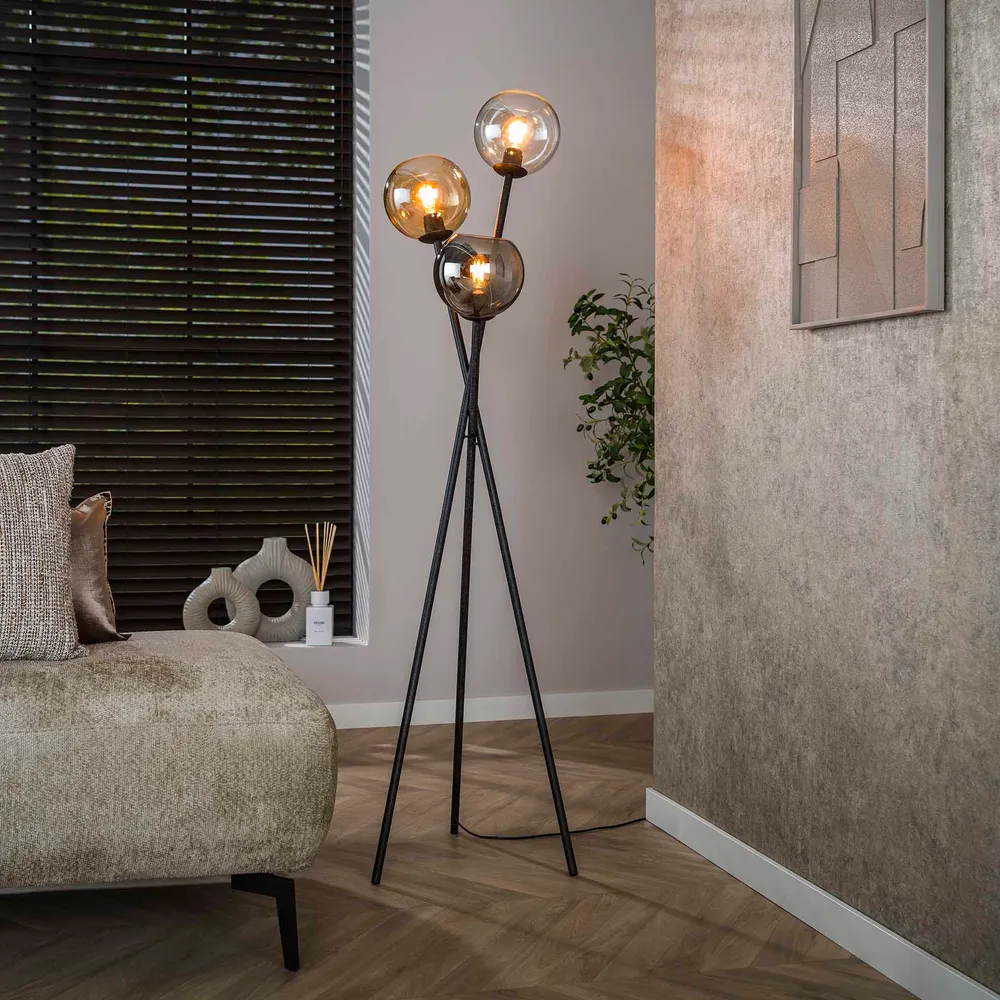 Vloerlamp Trivano - Mix - Glas - 174 cm Vloerlampen