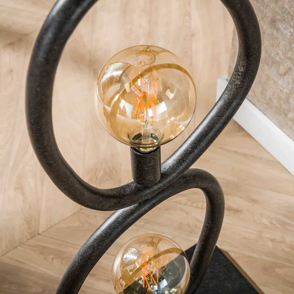 Vloerlamp Winnie - Antraciet - Metaal - 165 cm Vloerlampen