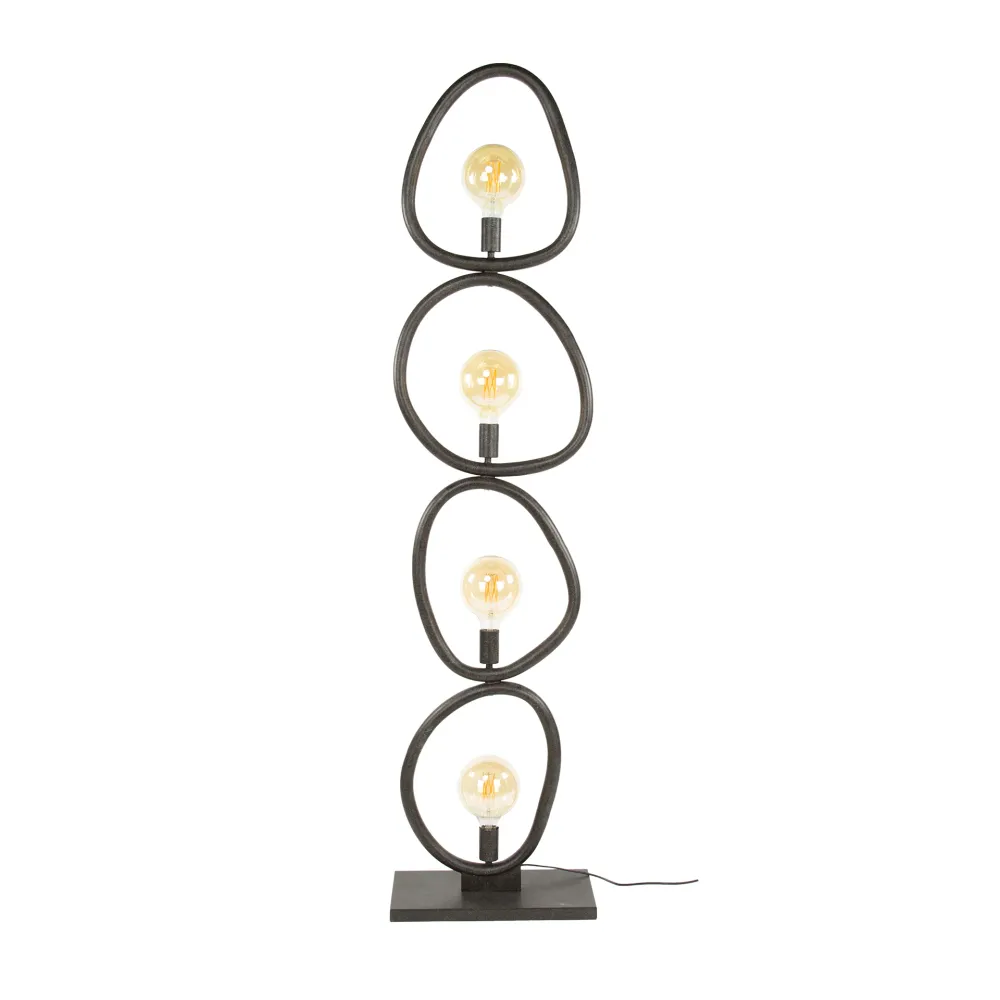 Vloerlamp Winnie - Antraciet - Metaal - 165 cm Vloerlampen