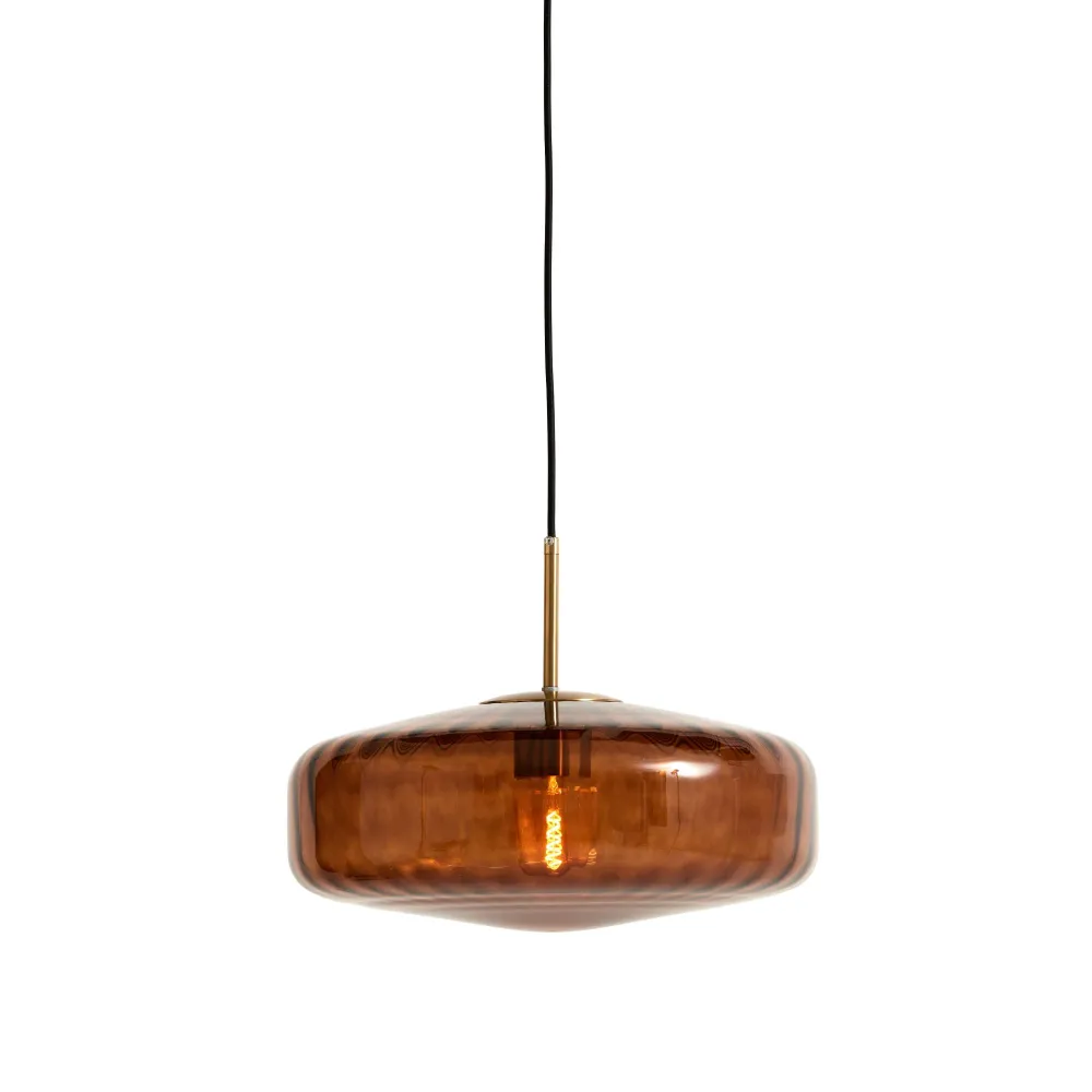 vtwonen hanglamp Pleat - bruin - Ø40cm