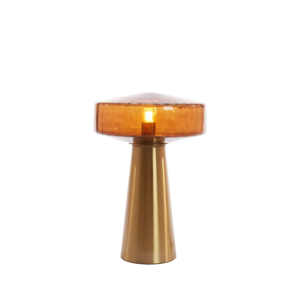 vtwonen tafellamp Pleat - bruin - Ø30cm