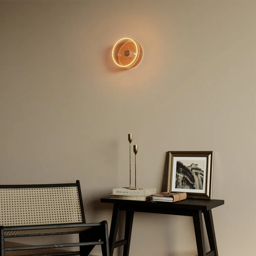 Wandlamp met lichtbron Ghost smoky - Wit