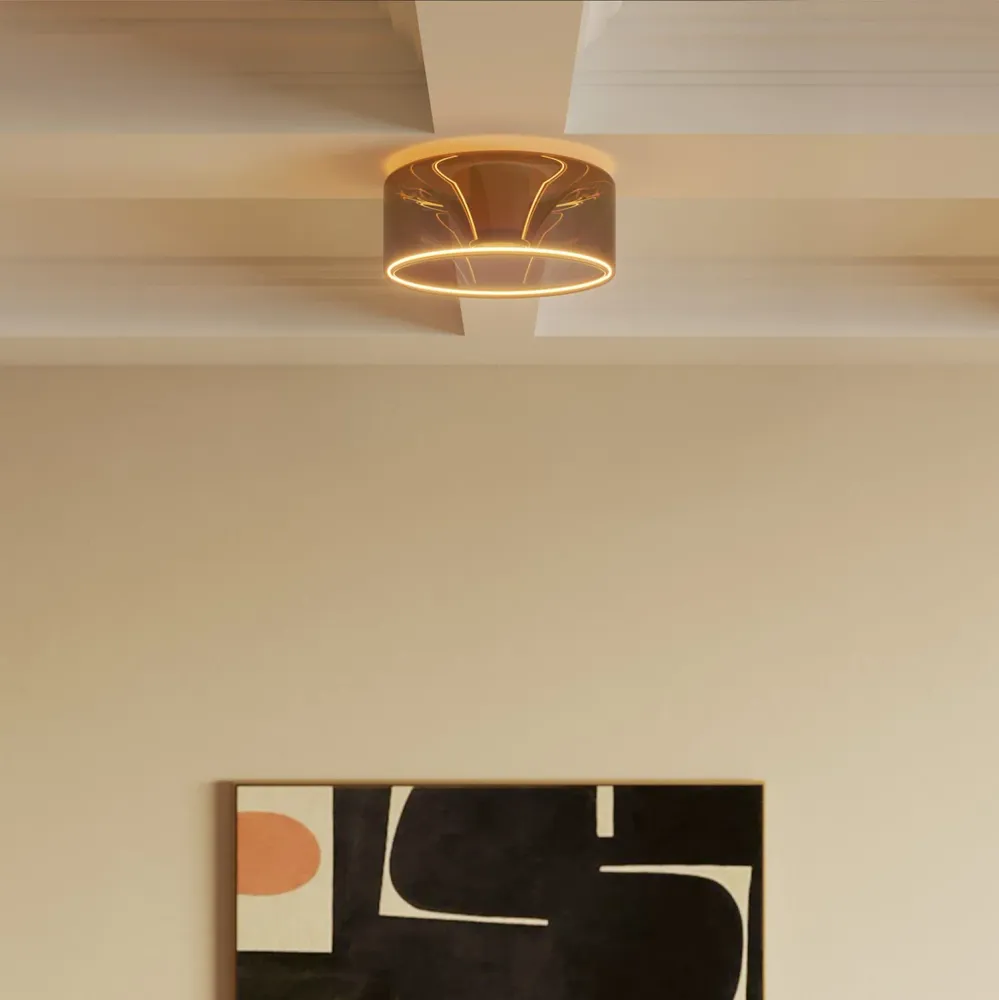 Wandlamp met lichtbron Ghost smoky - Wit