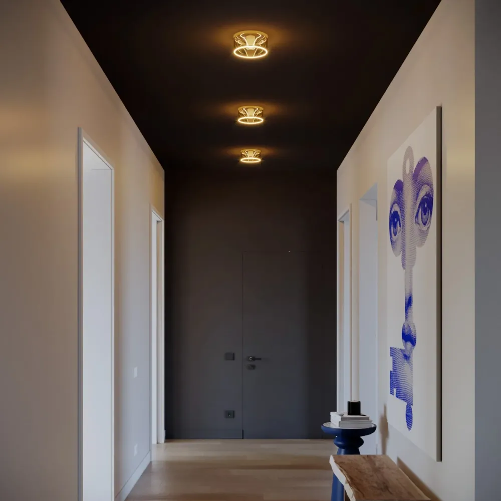 Wandlamp met lichtbron Ghost smoky - Wit