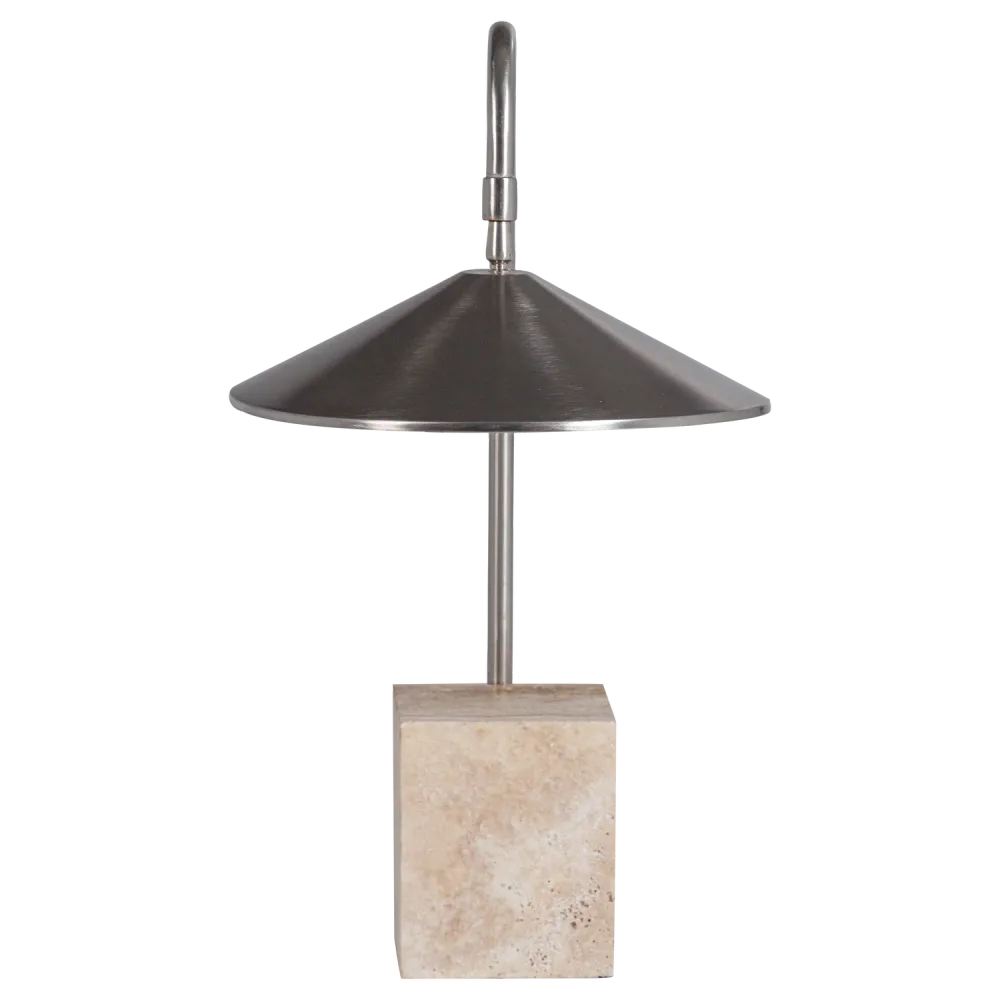 WOOOD tafellamp Korn - Metaal - Chrome - 58x56x15