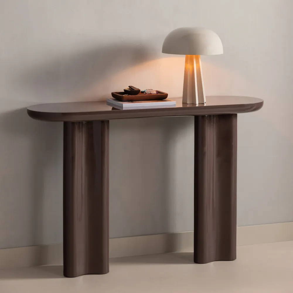 WOOOD tafellamp Virel - Metaal - Hoogglans Lichtgrijs - 29x11x11