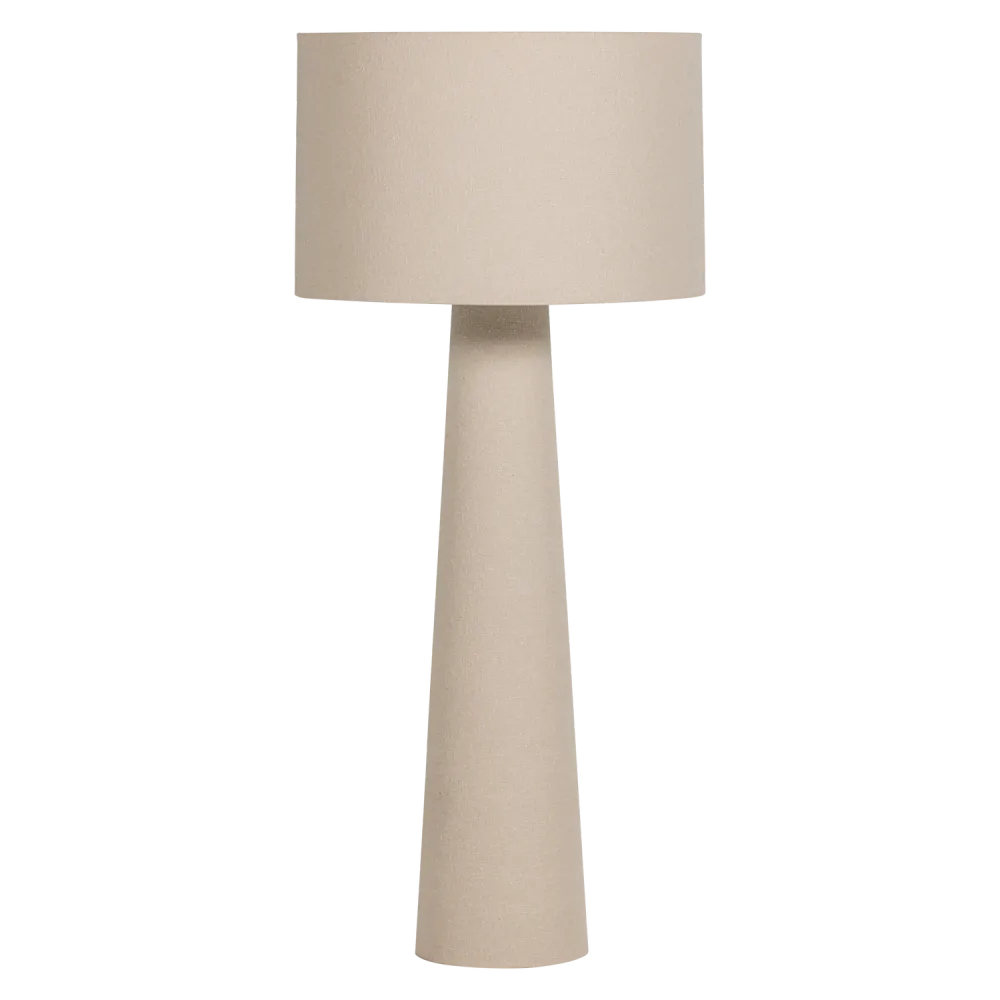 WOOOD vloerlamp xxl Ø70 cm Loft - Metaal/Bouclé - Naturel - 160x70x70