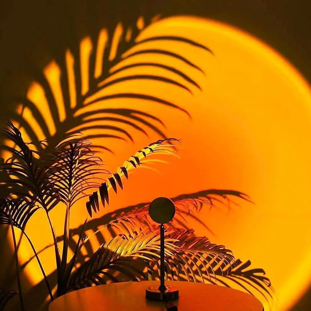 Zonsopkomst LED Tafellamp met 13 Lichtmodi en 360° Draaibare Kop