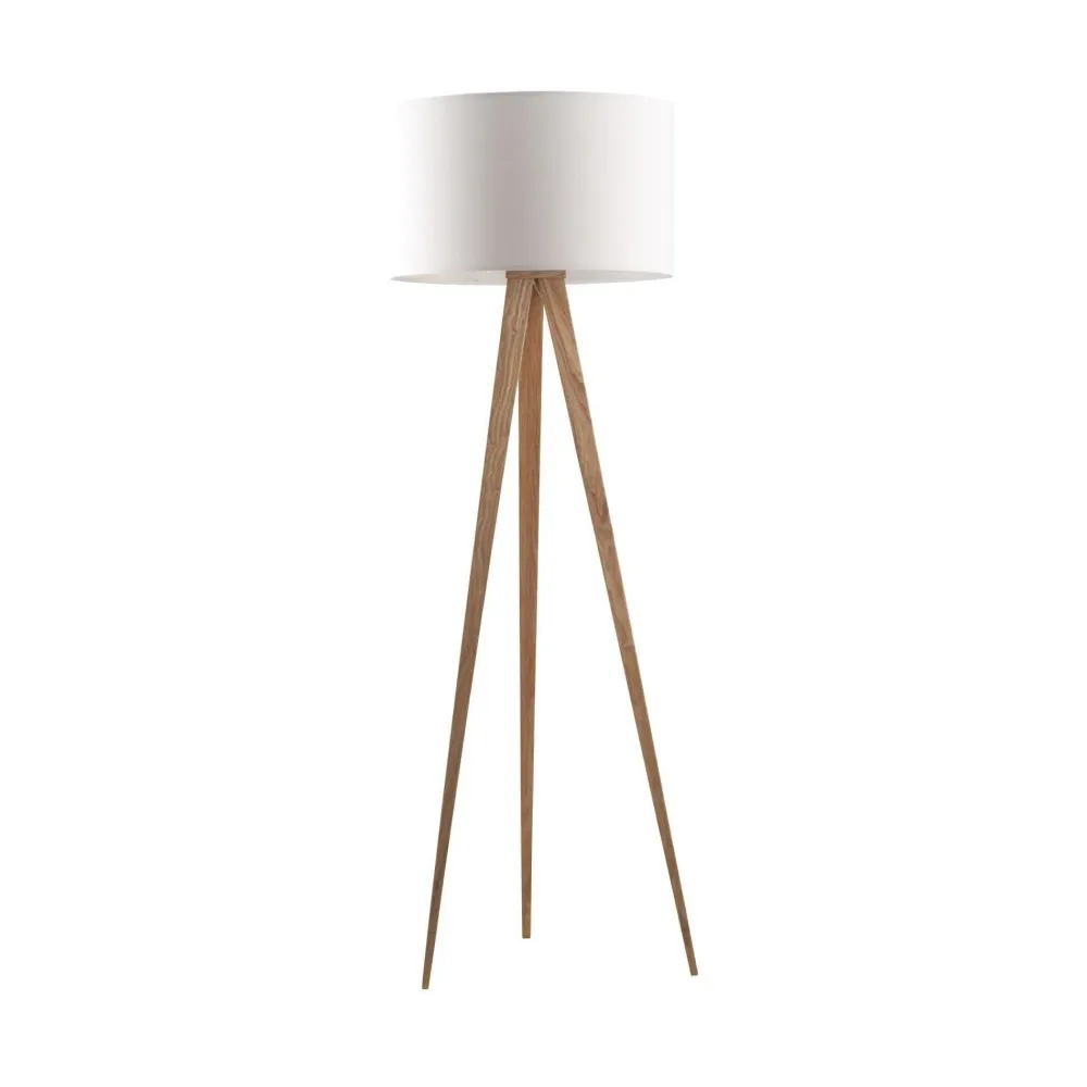 Zuiver Tripod lamp Wit/Hout
